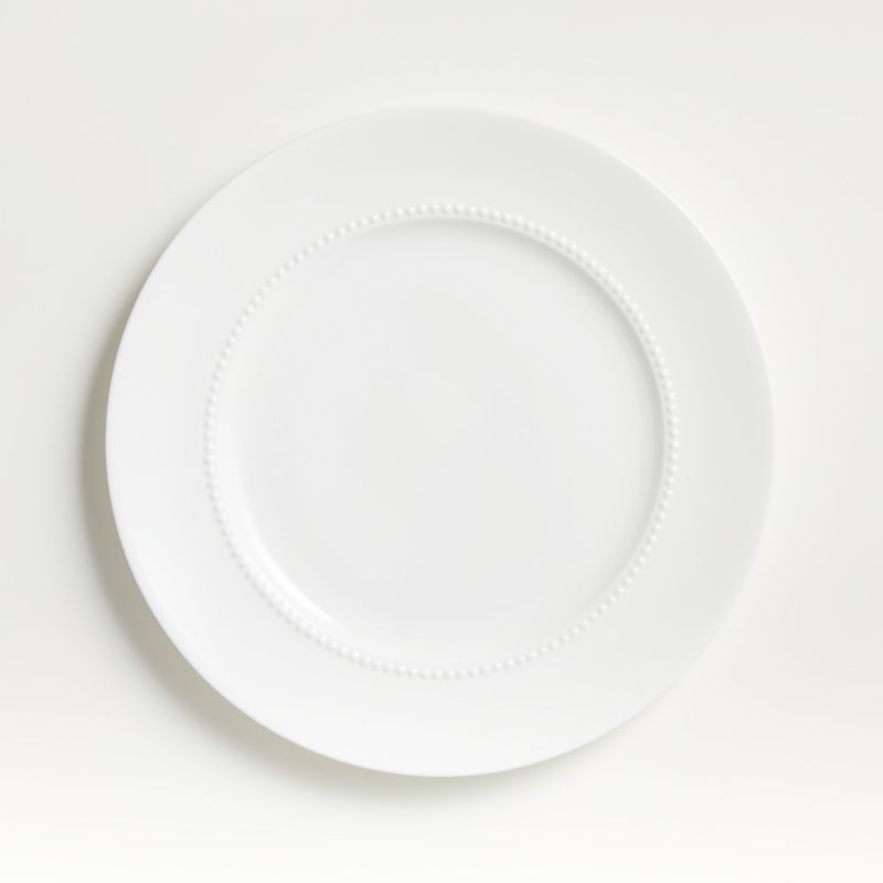 White Pearl Dinner Plate + Reviews | Crate and Barrel | Crate & Barrel