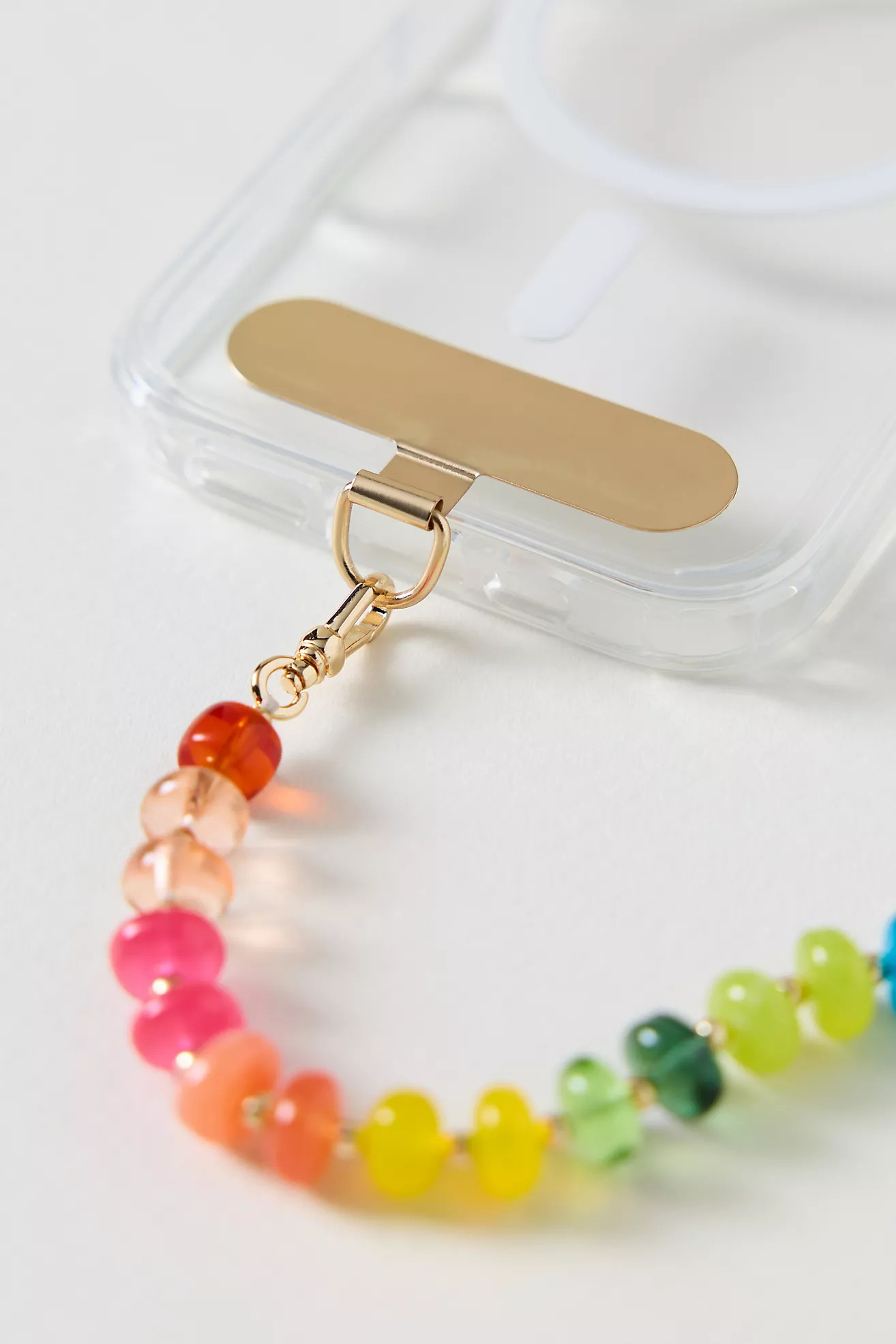 Rainbow Beaded Phone Chain | Anthropologie (US)