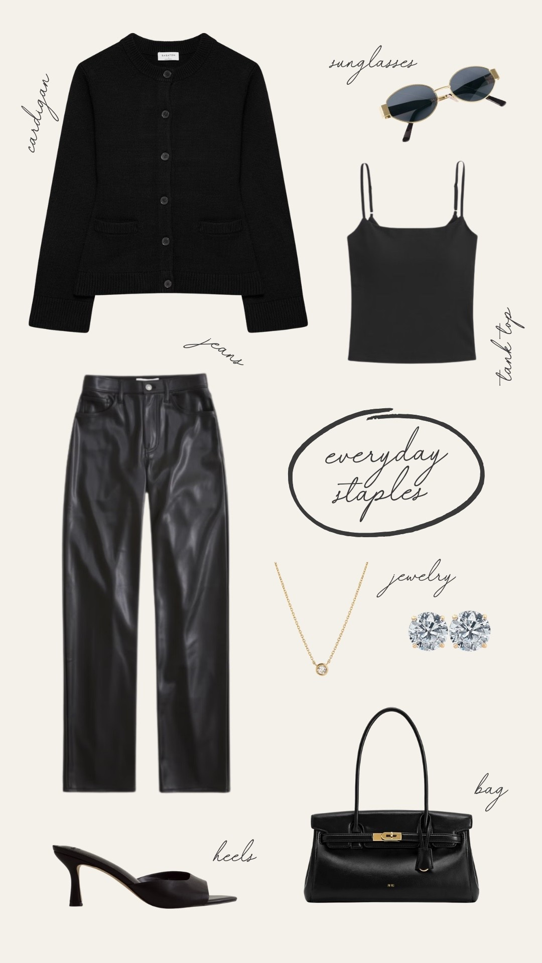 Everyday Staples

Cardigan
Sunglasses
Jeans
Tank Top
Jewelry
Bag
Heels

#LTKGiftGuide #LTKdayinmylife #LTKHoliday