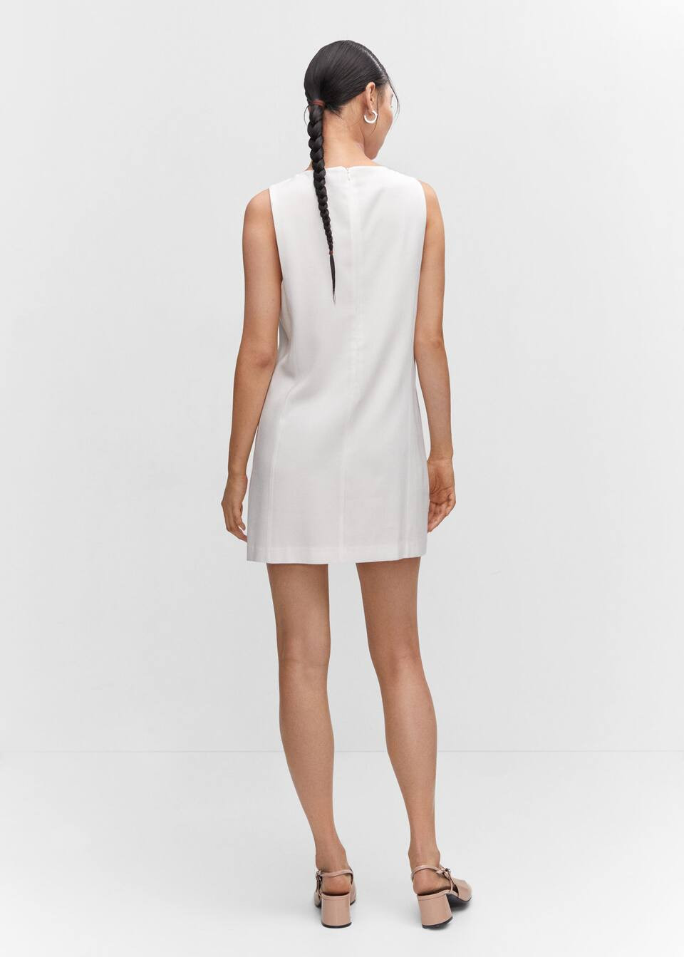 Short sleeveless dress -  Women | Mango USA | MANGO (US)
