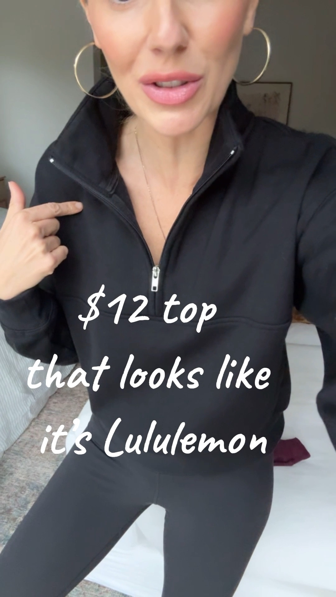 I loooooove this top! Perfect for a morning walk, running errands, or Ronan to get your kids to school in the morning. It looks like it’s Lululemon but it’s only $12 and the quality is just as good!

#LTKFindsUnder50 #LTKActive #LTKCyberWeek