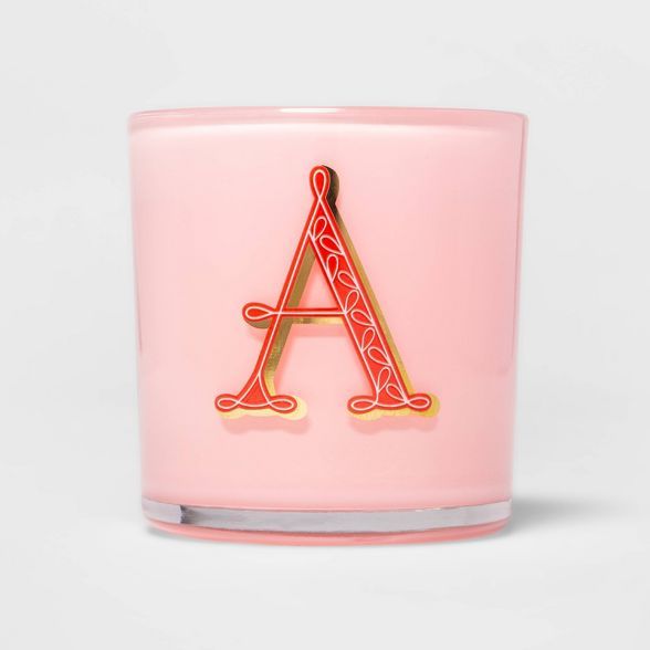 7oz Glass Alphabetical Soy Wax Monogram Candle - Opalhouse™ | Target