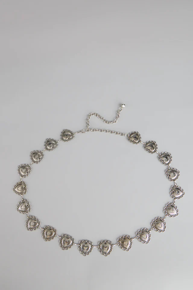 Edgy Charm Heart Chain Belt | Windsor Stores