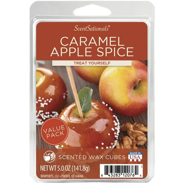 Caramel Apple Spice Scented Wax Melts, ScentSationals, 5 oz (Value Size) | Walmart (US)
