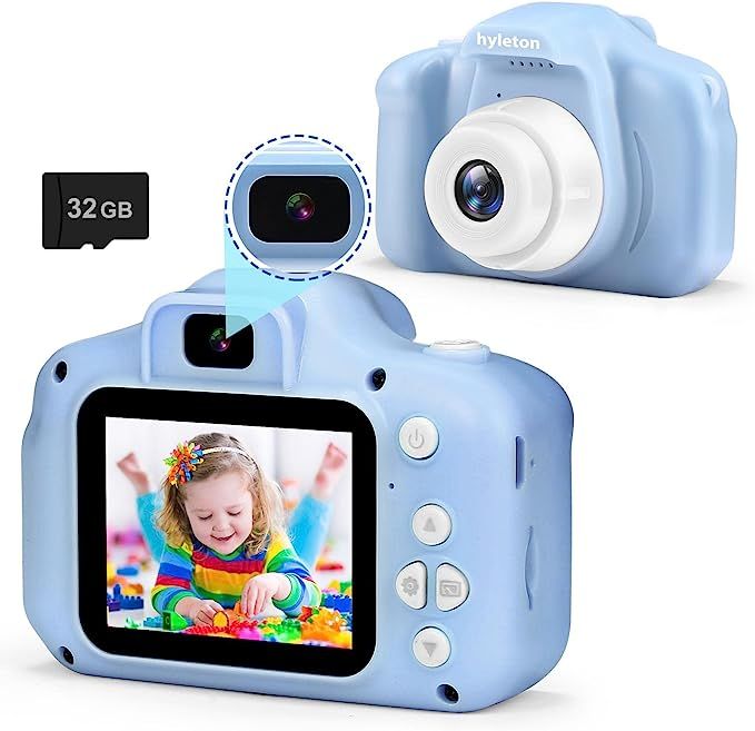 hyleton Kids Selfie Camera Digital,Child Toddler Video Camera Toys for 3 4 5 6 7 8 9 Year Old,Chr... | Amazon (US)
