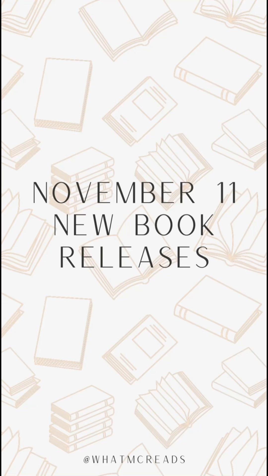 November 11 New Book Releases 📚✨❤️  There are so many good books being released today, it was hard choosing just a few to showcase! What new releases are you excited to add to your TBR? Mine are Honeymoon Phase by Amy Daws and Good Hair Days by Grace Helena Walz ❤️

#newreleases new releases, book releases, fantasy reads, romance reads, historical fiction, thrillers, mystery reads #bookreleases #bookrecs 

#LTKFindsUnder100 #LTKHome #LTKFindsUnder50