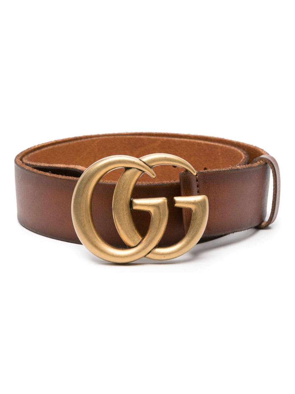 Gucci Double G Leather Belt - Farfetch | Farfetch Global