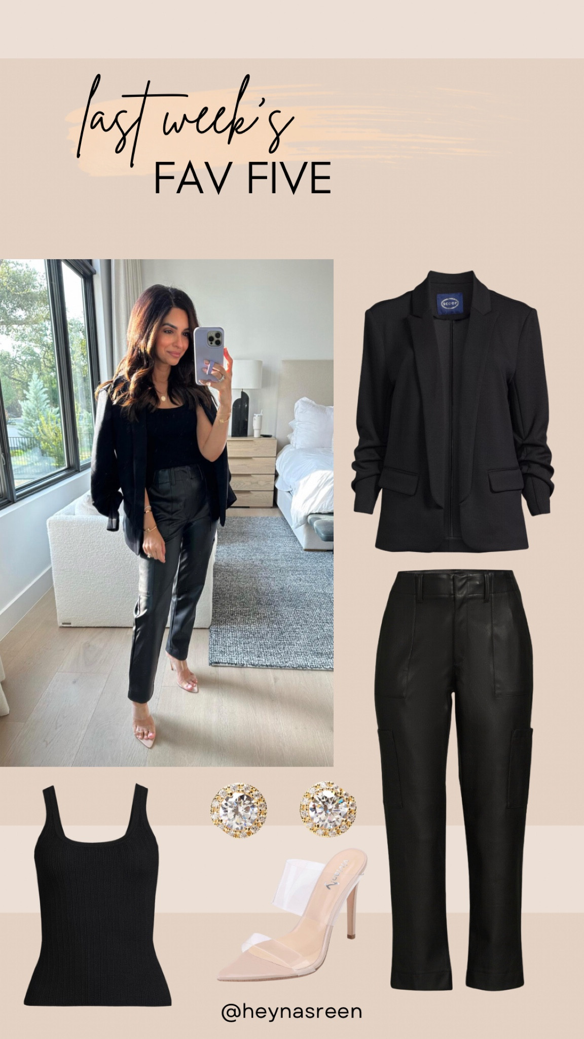 Fav 5 featuring Walmart scuba blazer & faux leather cargo pants 

#LTKstyletip #LTKfindsunder100