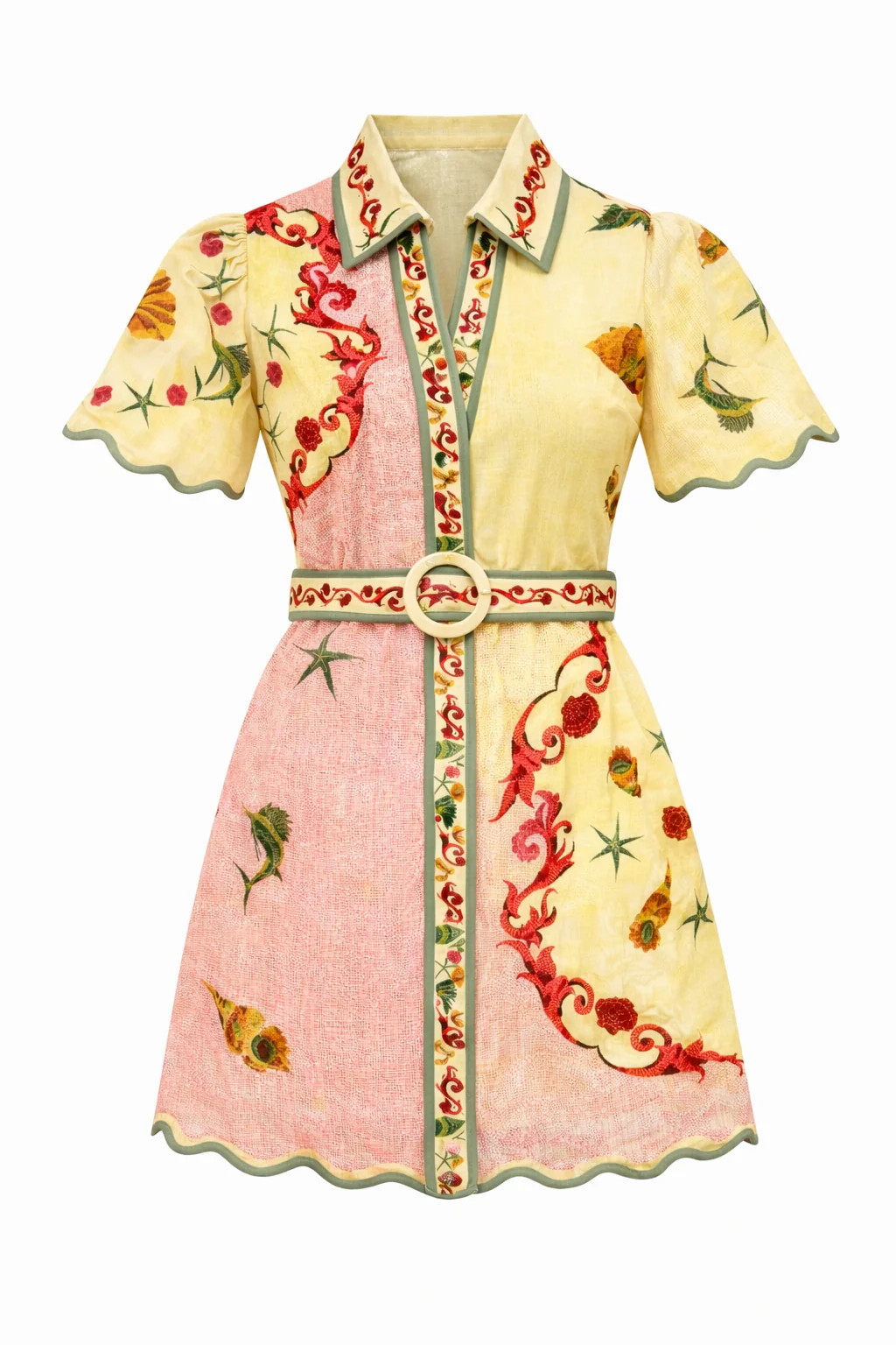 Poppy Blush Shell Mini Dress | Anna Cate Collection