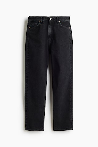 H & M - Mom Slim-Fit High-Waist Ankle Jeans - Black | H&M (US, CA, MX)