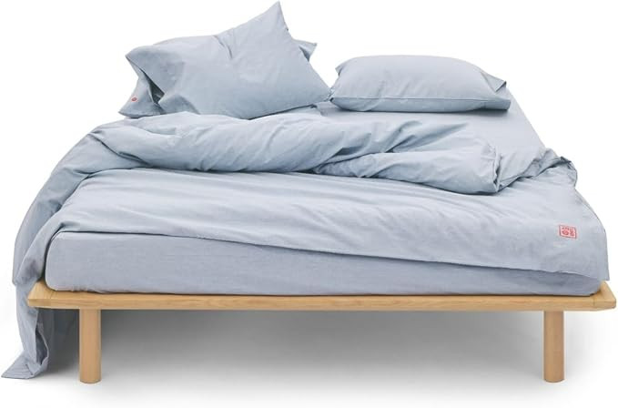 AIZOME Bedsheet Set Made from 100% GOTS Organic Cotton, Non-Toxic Plant-Dyed 340 Thread Count, 34... | Amazon (US)