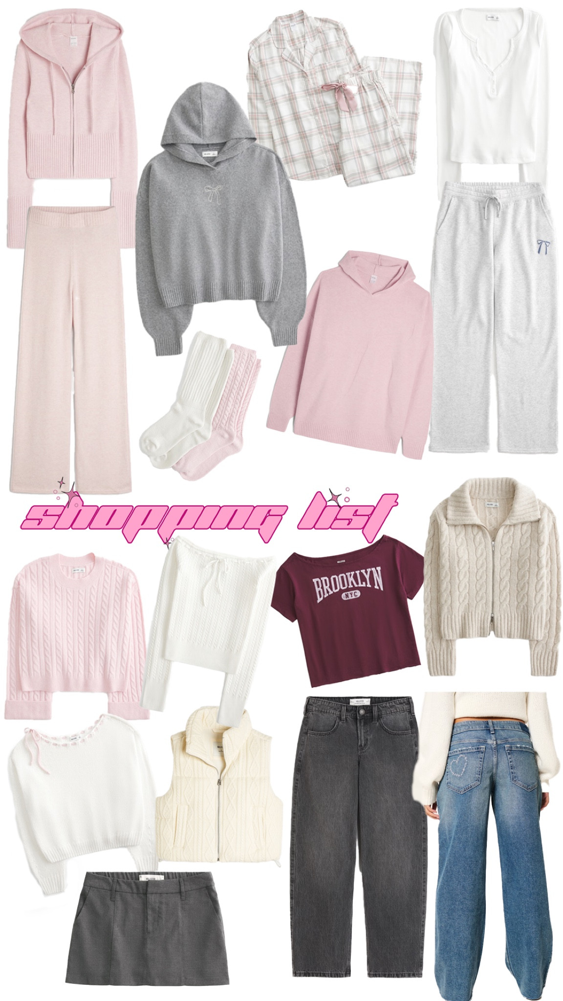 this weeks shopping list is inspired by a cozy coquette autumn #hollister #coquette #cozyoutfit #weeklyshoppinglist

#LTKSeasonal #LTKGiftGuide #LTKFindsUnder100