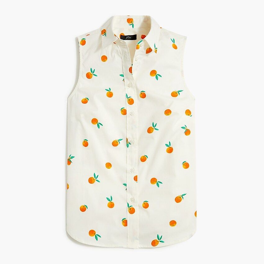 Sleeveless button-up shirt in signature fit | J.Crew Factory