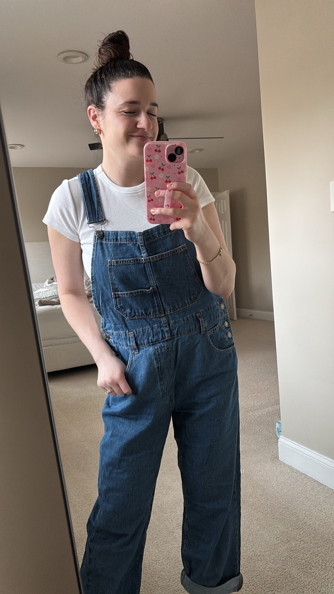 Fresh pair of overalls for today’s OOTD & im ready for spring with this weather 🥰🩷

#LTKFindsUnder100 #LTKSeasonal