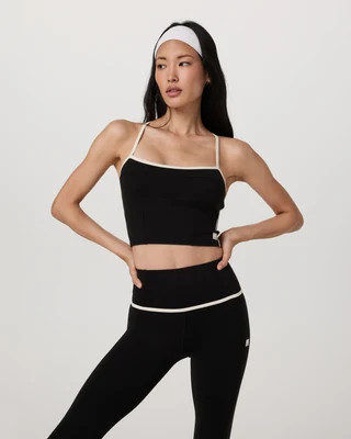 Vuori AllTheFeels™ Corset Tank Top | Black | Medium | Vuori Clothing (US & Canada)
