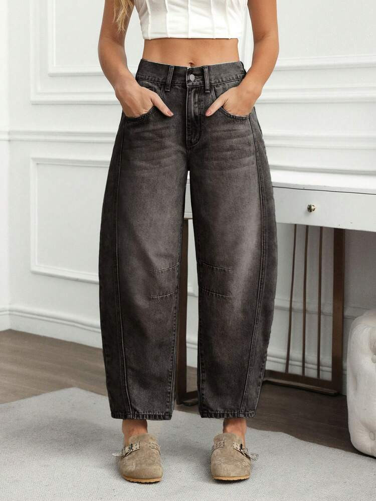 EMERY ROSE Women's Casual Distressed Bootcut Jeans | SHEIN