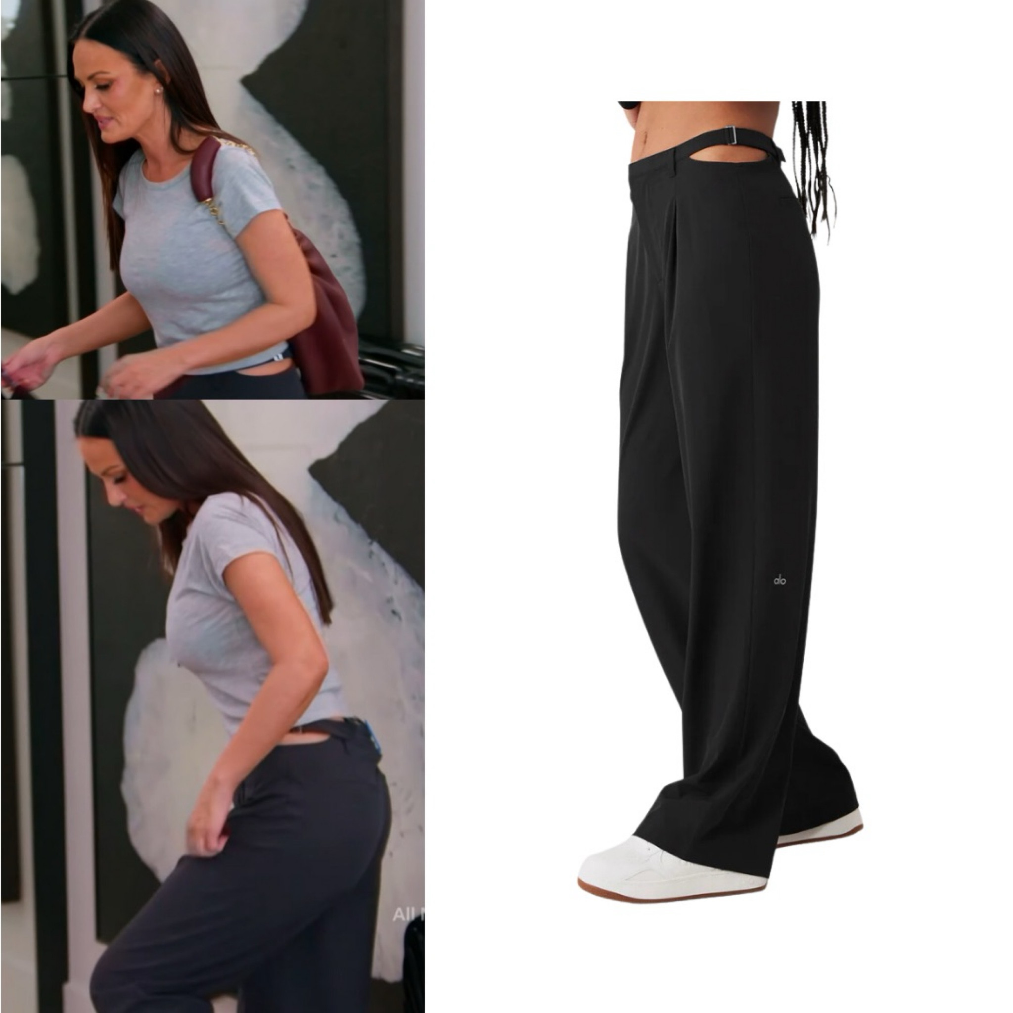 Lisa Barlow’s Black Cutout Waist Pants