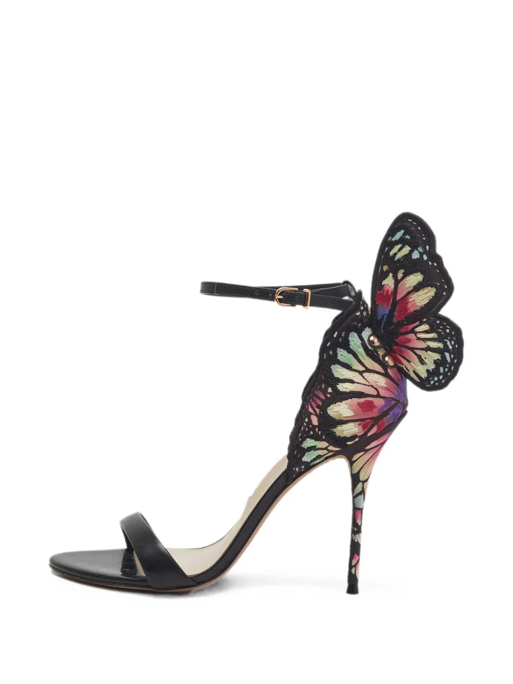 Sophia Webster Evangeline butterfly-wing sandals - Black | Farfetch Global