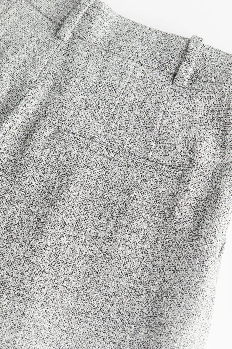 Wide-leg Pants - Gray melange - Ladies | H&M US | H&M (US + CA)