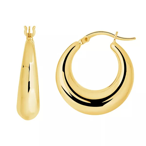 MC Collective 14k Gold Over Silver Graduated Tube Hoop Earrings | Kohl's