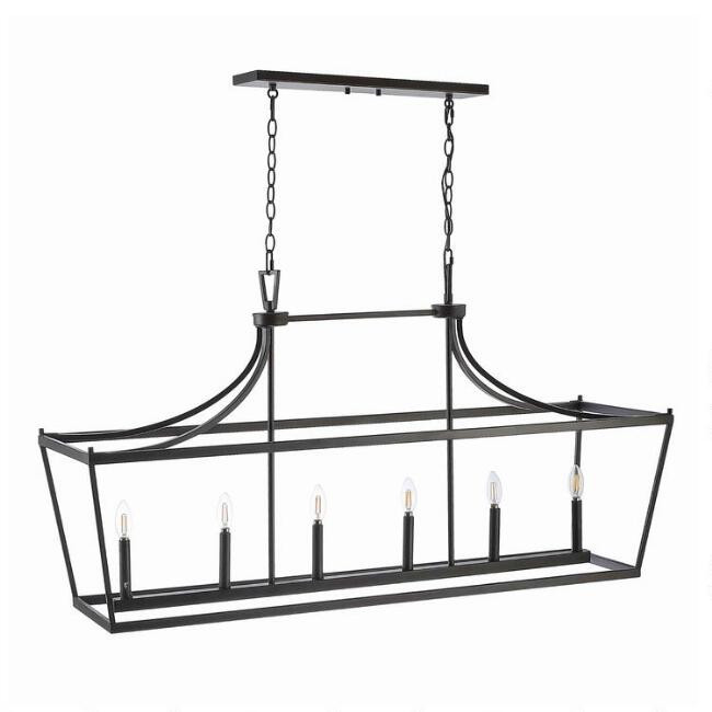 Metal Pagoda 6 Light Aroris Pendant Lamp | World Market