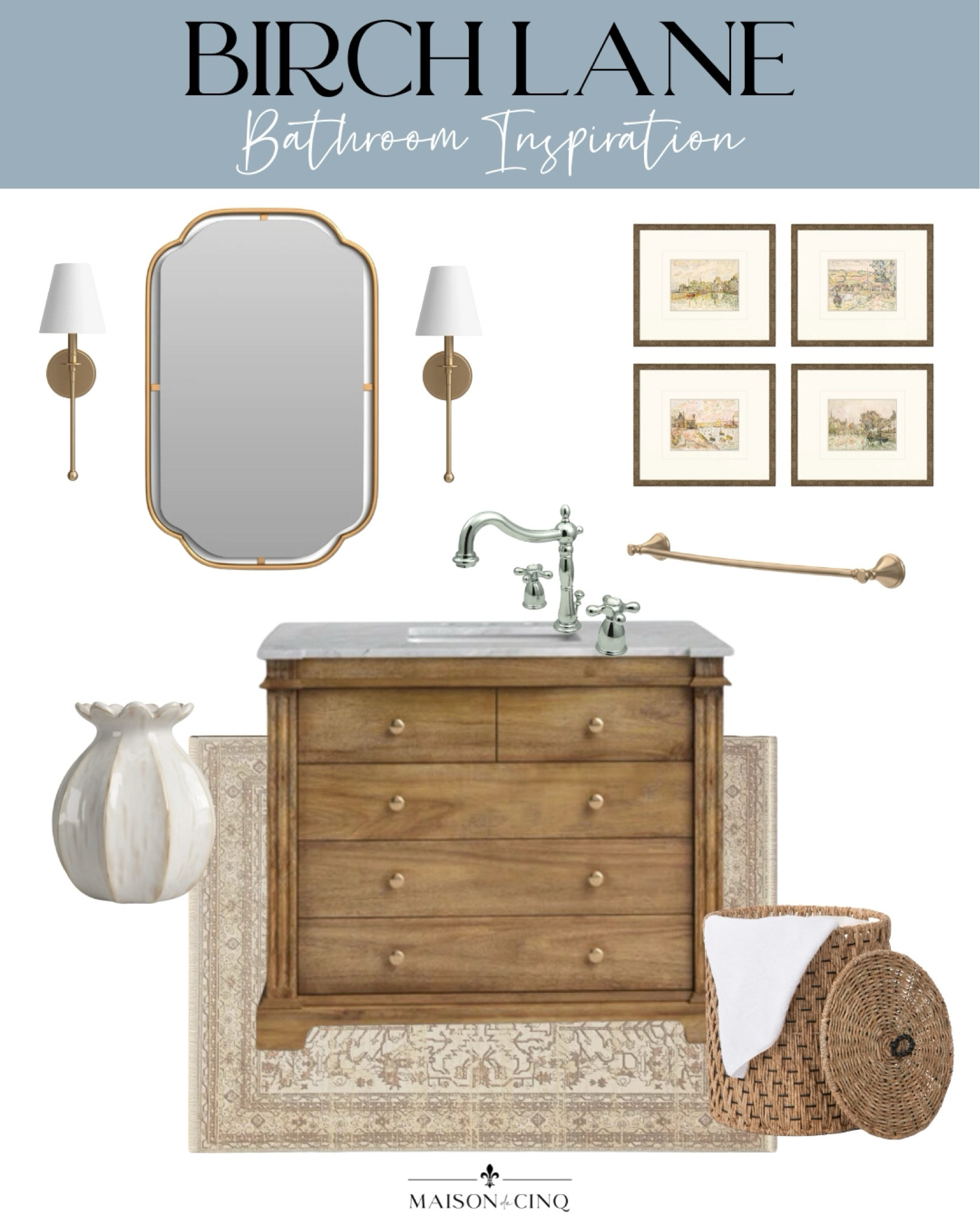 Beautiful finds for a bathroom refresh!

Home decor, sink, mirror, artwork, wall decor 

#LTKHome