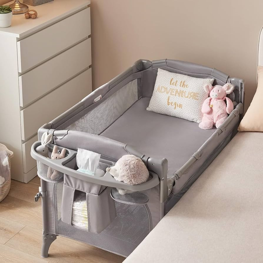 BEKA 4 in 1 Baby Bassinet Bedside Sleeper, Baby Bedside Crib 4 Functions, Bedside Bassinet Crib S... | Amazon (US)