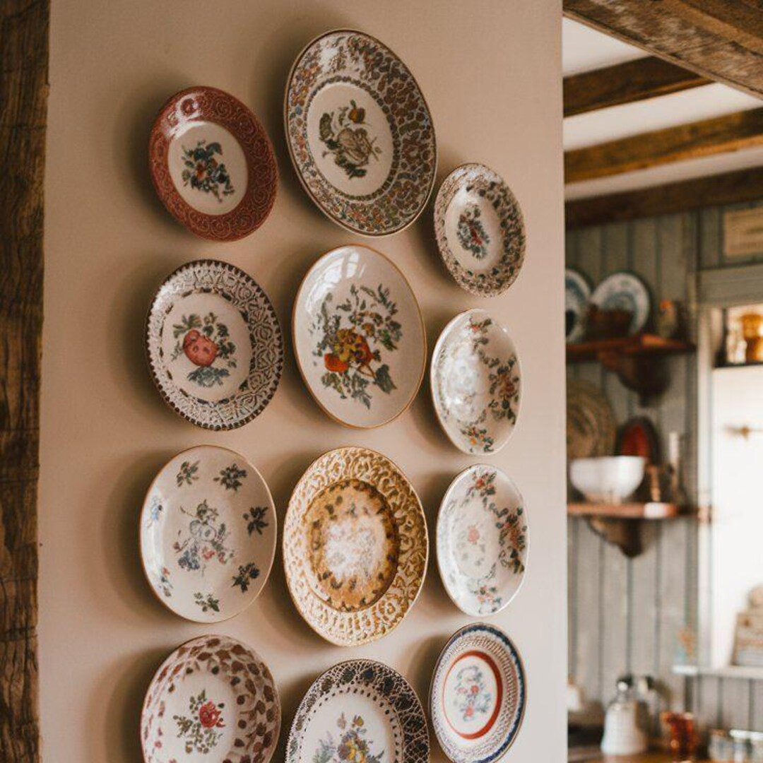 Vintage Plate Wall Bundle | Curated Plate Wall Decor Set of 3, 6, or 9 | Eclectic Cottagecore Kit... | Etsy (US)