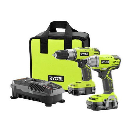 Ryobi ZRP1832 Ryobi 18-Volt ONE Plus Drill/Driver and Impact Driver Kit (Certified Refurbished) | Walmart (US)