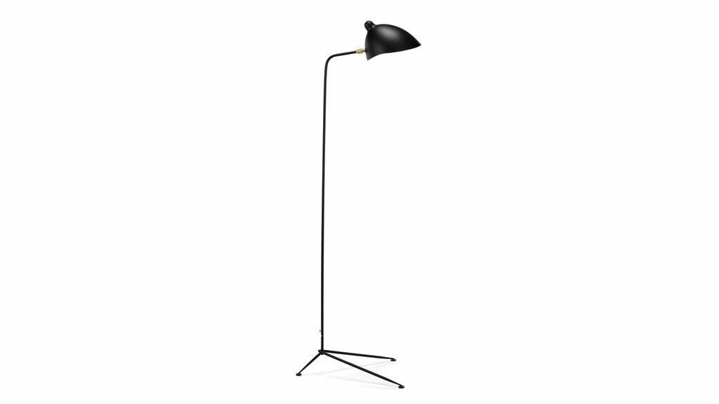 Mouille Floor - Mouille Single Floor Lamp, Black | Interior Icons