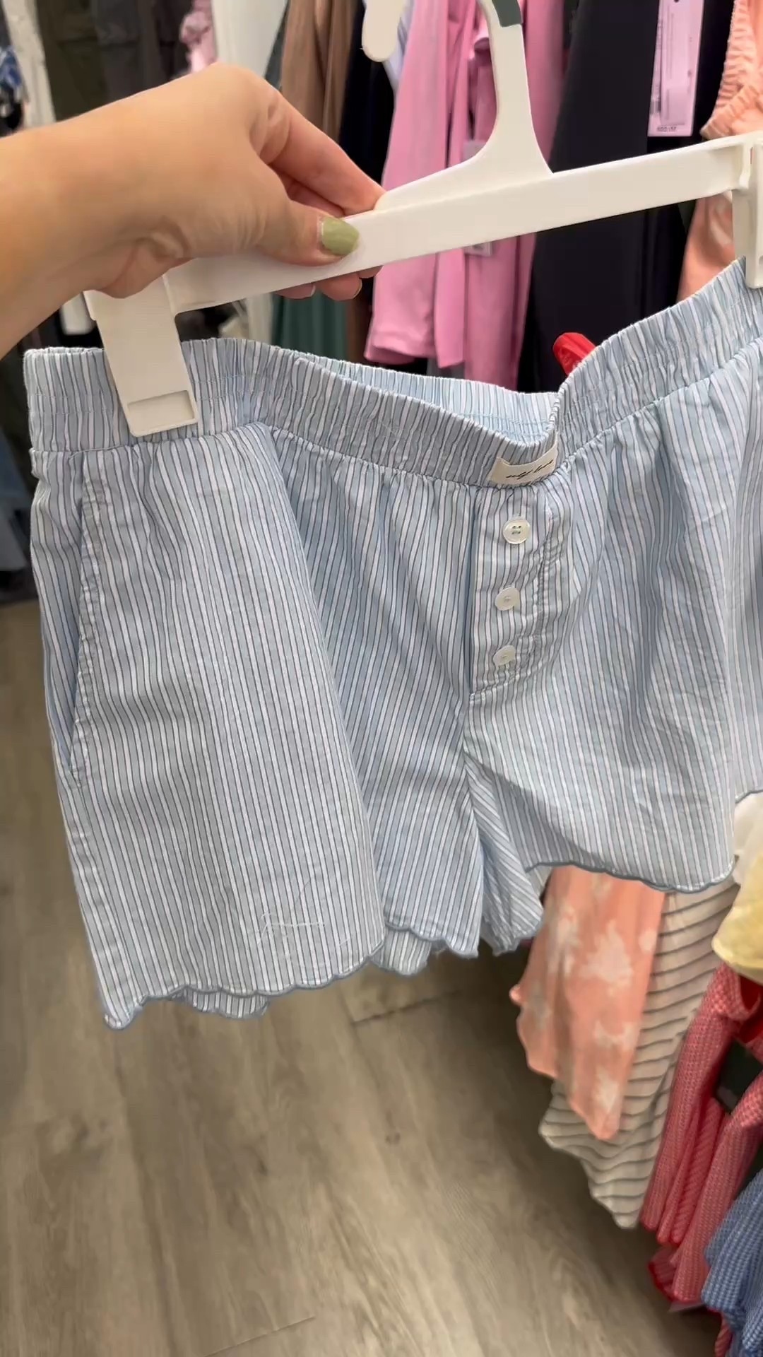 These boxer shorts are too cute with the scallop hem detail. I got the solid gray ones! 

#LTKStyleTip #LTKSaleAlert #LTKFindsUnder50