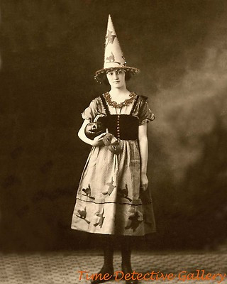 A Tinseled Halloween Witch - 1928 - Historic Photo Print | eBay | eBay US