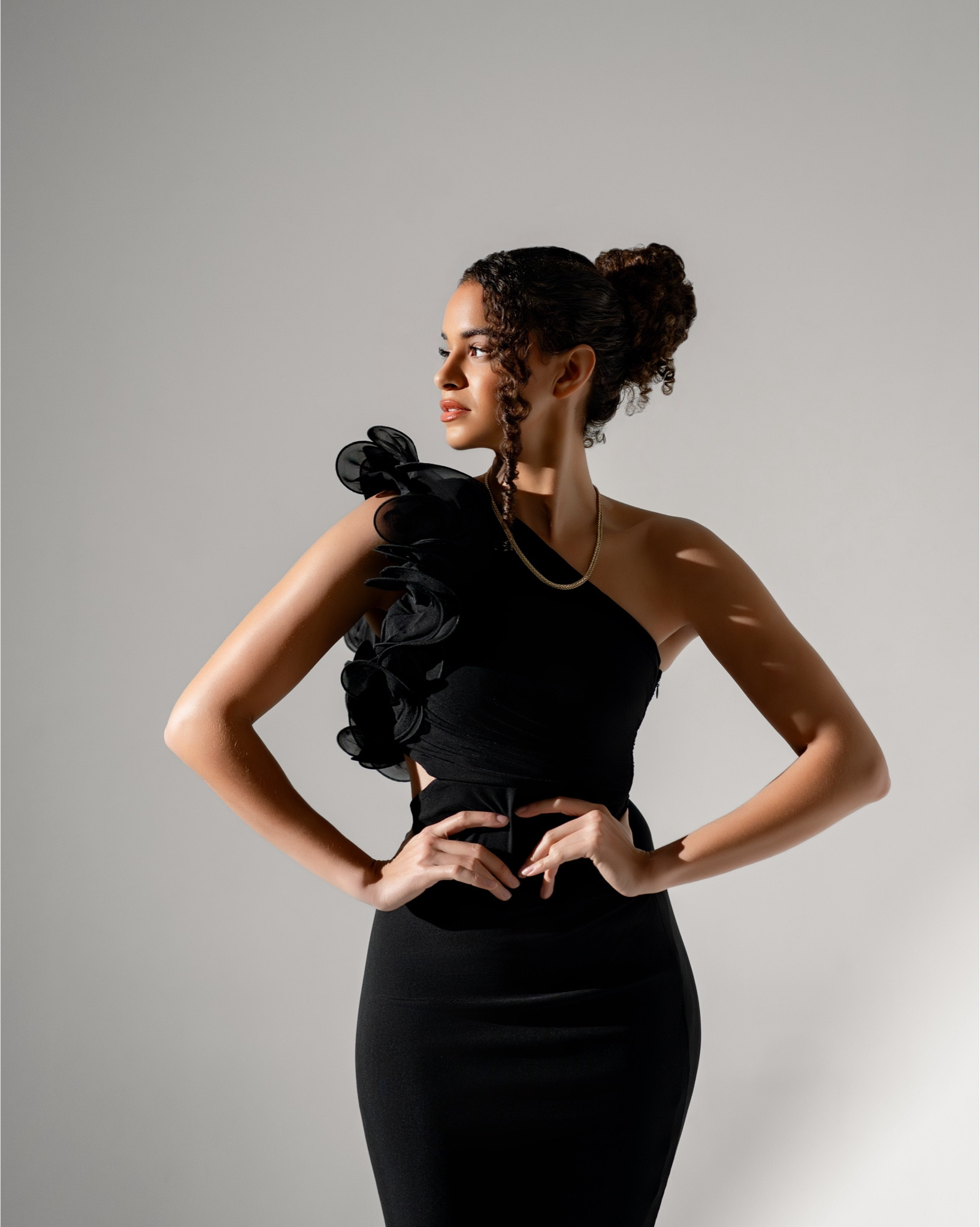 The most beautiful one shoulder dress with some flare! So beautiful and such a comfortable fabric! 

#LTKTall #LTKWedding #LTKFindsUnder100