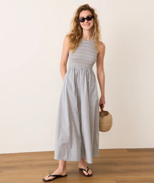 Darcy Poplin Smocked Dress | Marine Layer