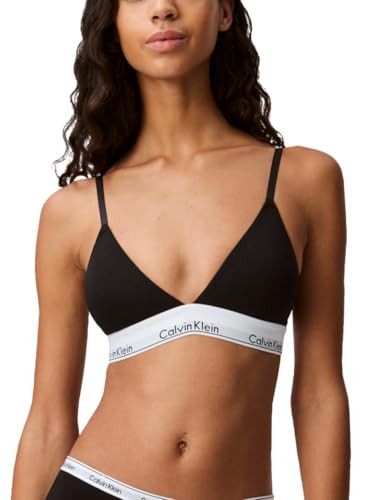 Calvin Klein Modern Cotton Lightly Lined Triangle Bralette Black | Amazon (US)