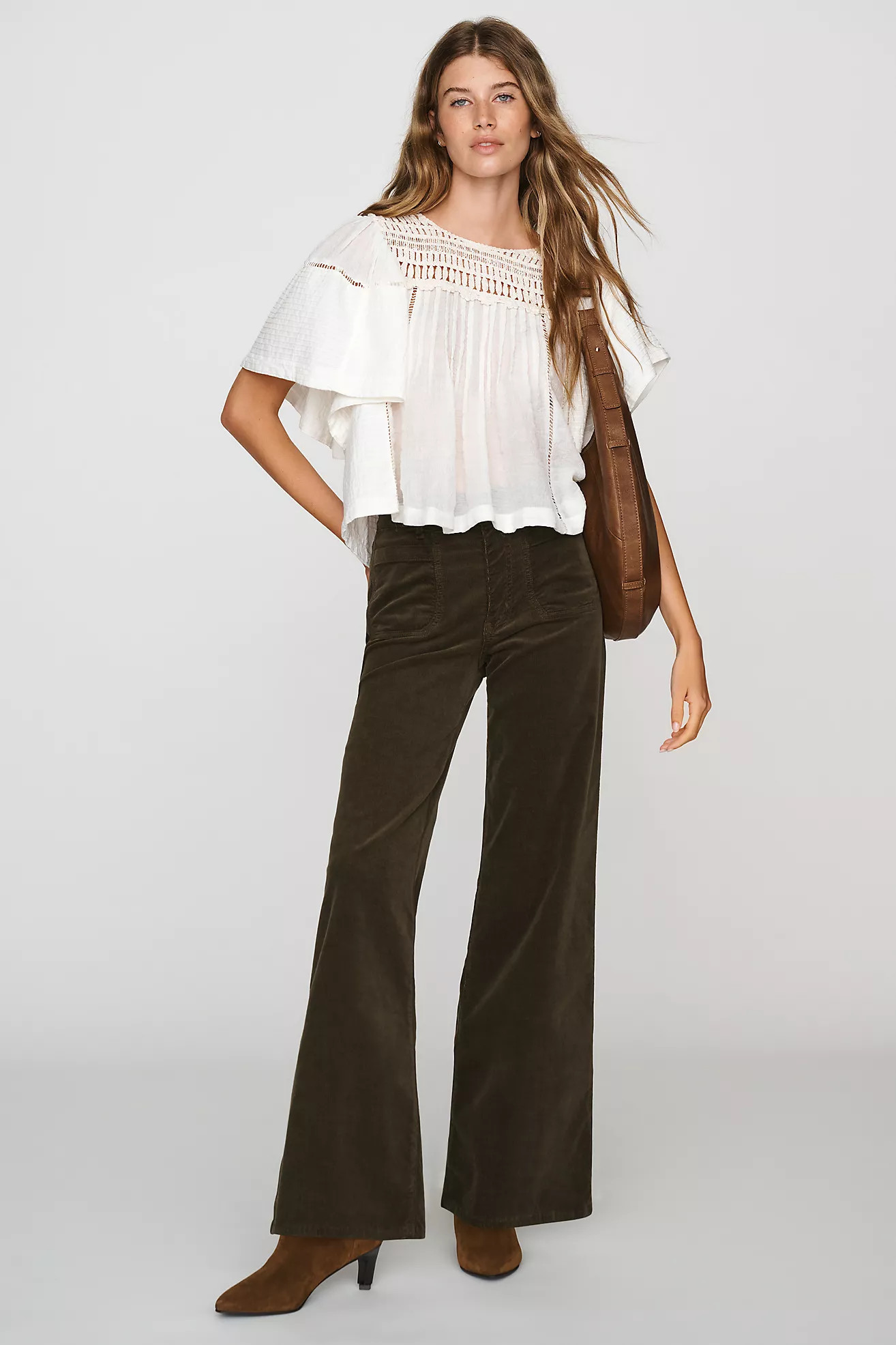 FRAME High-Rise Wide-Leg Palazzo Jeans | Anthropologie (US)