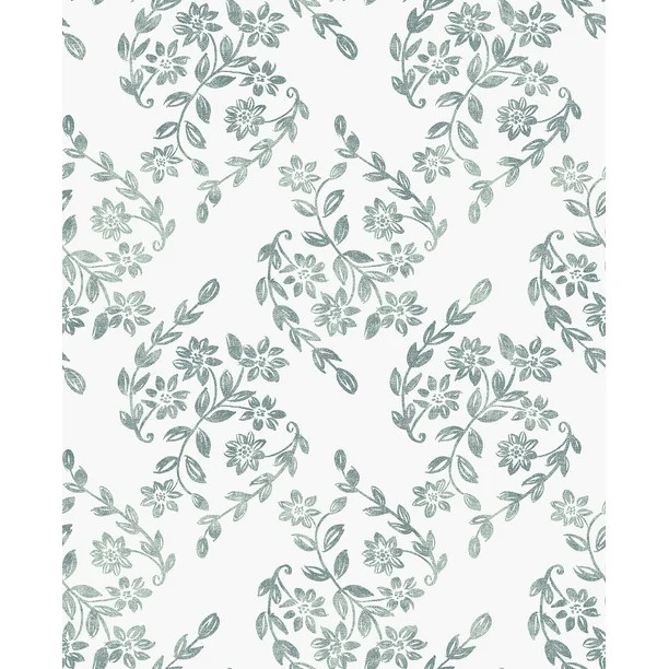 NuWallpaper Teal Pomfret Peel & Stick Wallpaper | Walmart (US)