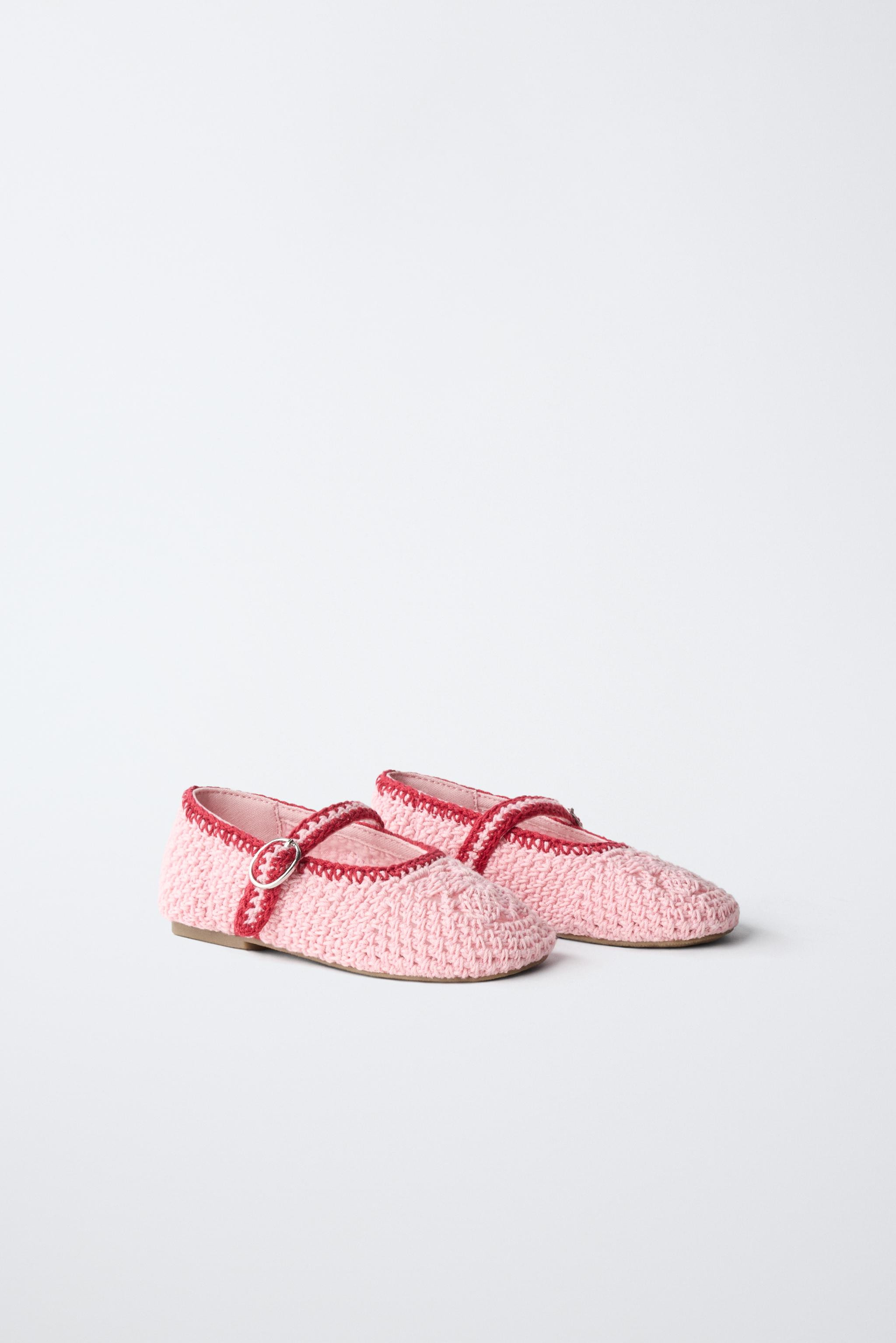 CROCHET BALLET FLATS | Zara US