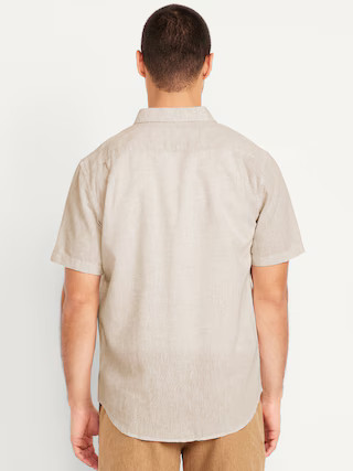 Classic Fit Everyday Linen-Blend Shirt | Old Navy (US)