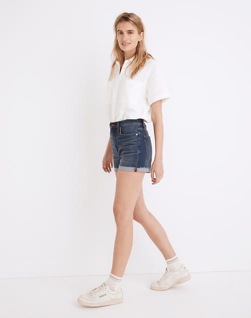 High-Rise Denim Shorts in Danny Wash: TENCEL™ Denim Edition | Madewell