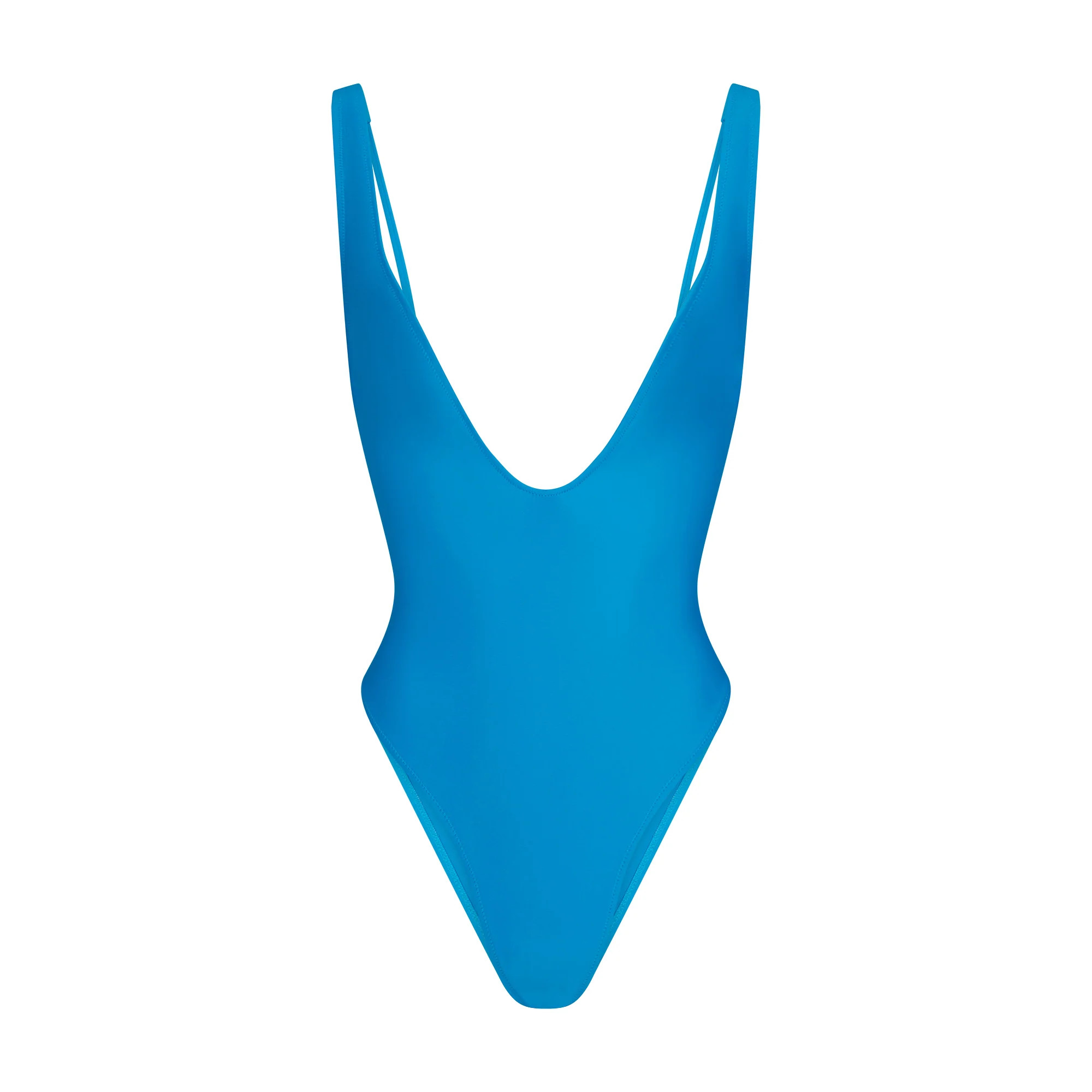 SIGNATURE SWIM PLUNGE ONE PIECE | CERULEAN | SKIMS | SKIMS (US)