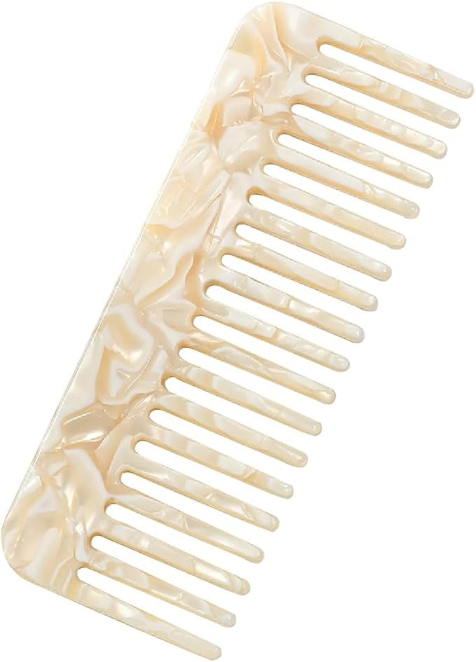 Jagowa Peigne à cheveux à dents larges démêlant sans poignée pour femme cheveux bouclés ou ... | Amazon (FR)