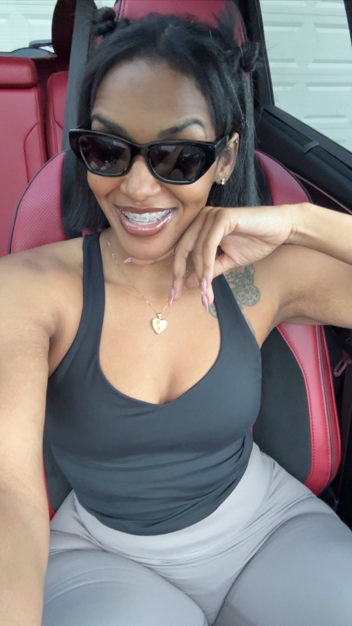 Comfy cute workout clothes yes please! 
Top size S
Bottoms M 


#LTKselfcare #LTKfitnessgoals #LTKMidsize