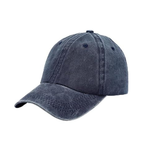 JUNYIQ Baseball Hats for Women Men Cap Golf Dad Hat Adjustable Original Classic Low Profile Washed Cotton Hat (US, Alpha, One Size, Navy Blue) | Amazon (US)