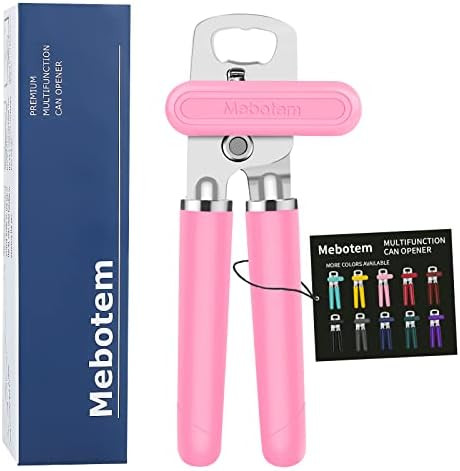Mebotem 10 Colors Can Opener Manual Handheld Heavy Duty Hand Can Opener Smooth Edge Comfortable G... | Amazon (US)