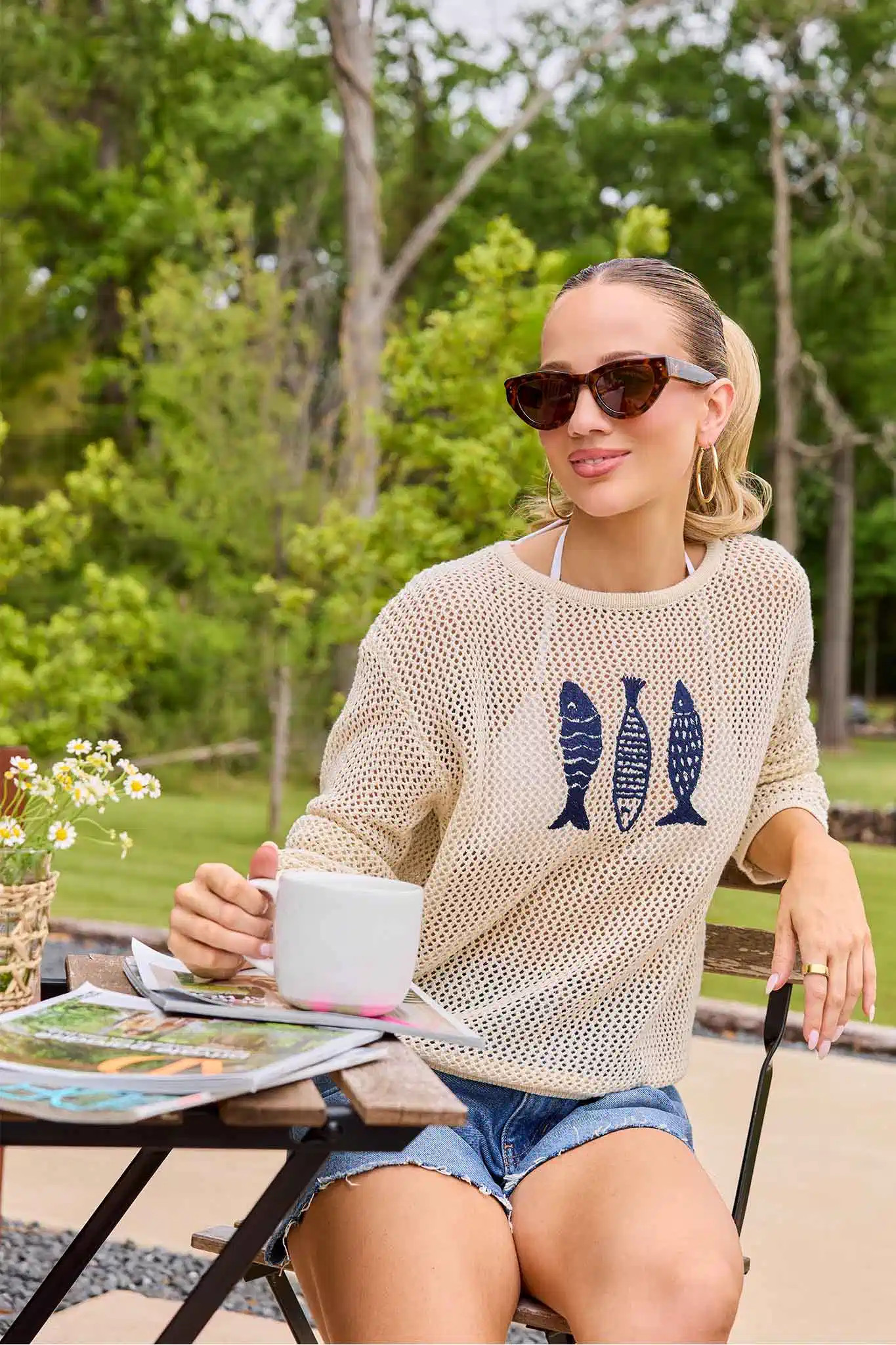 Ariel Cream Knit Sweater | Avara