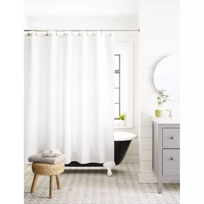 Waffle Weave Shower Curtain - Threshold™ | Target