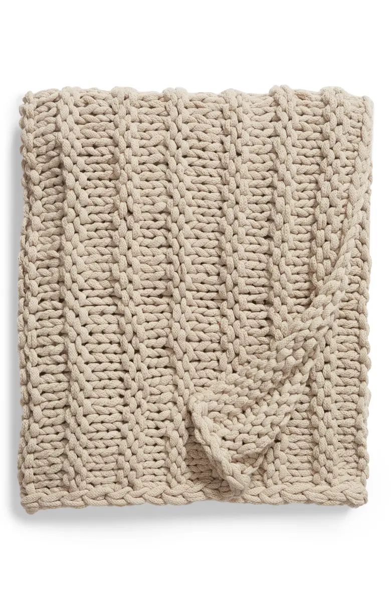 Rating 5out of5stars(1)1Jersey Rope Chunky Knit Throw BlanketTREASURE & BOND | Nordstrom
