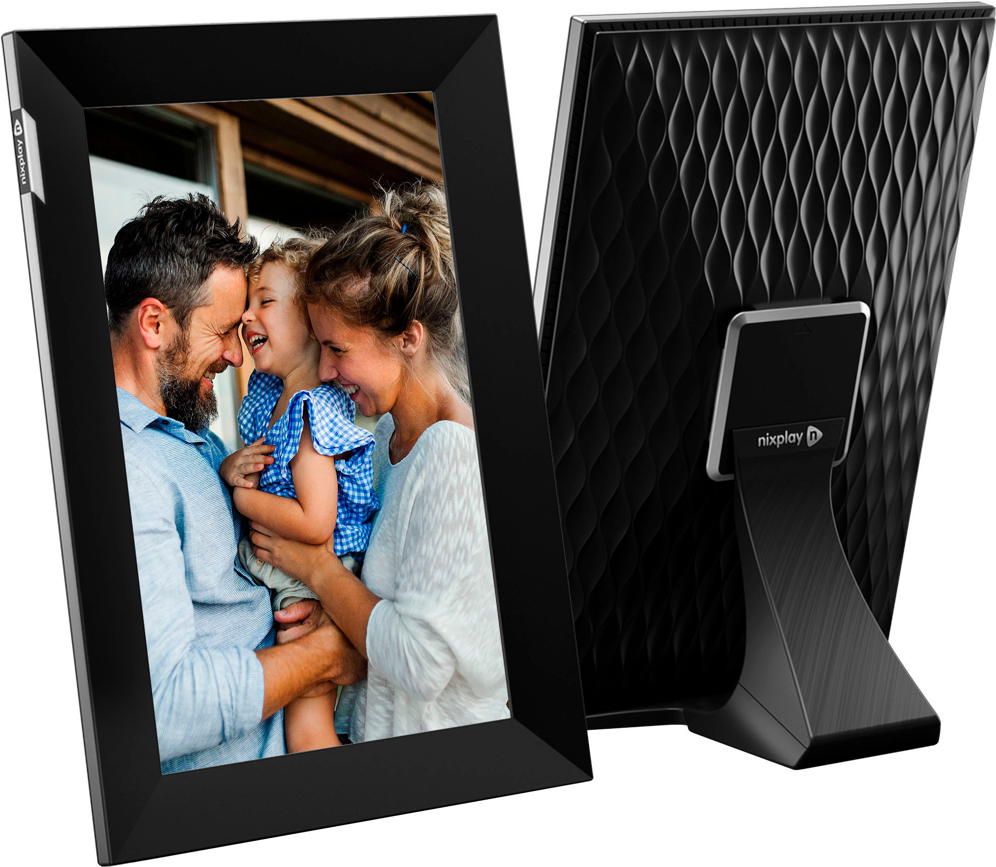 Nixplay - W10K Touch 10.1-inch LCD Smart Digital Photo Frame - Black/Silver | Best Buy U.S.