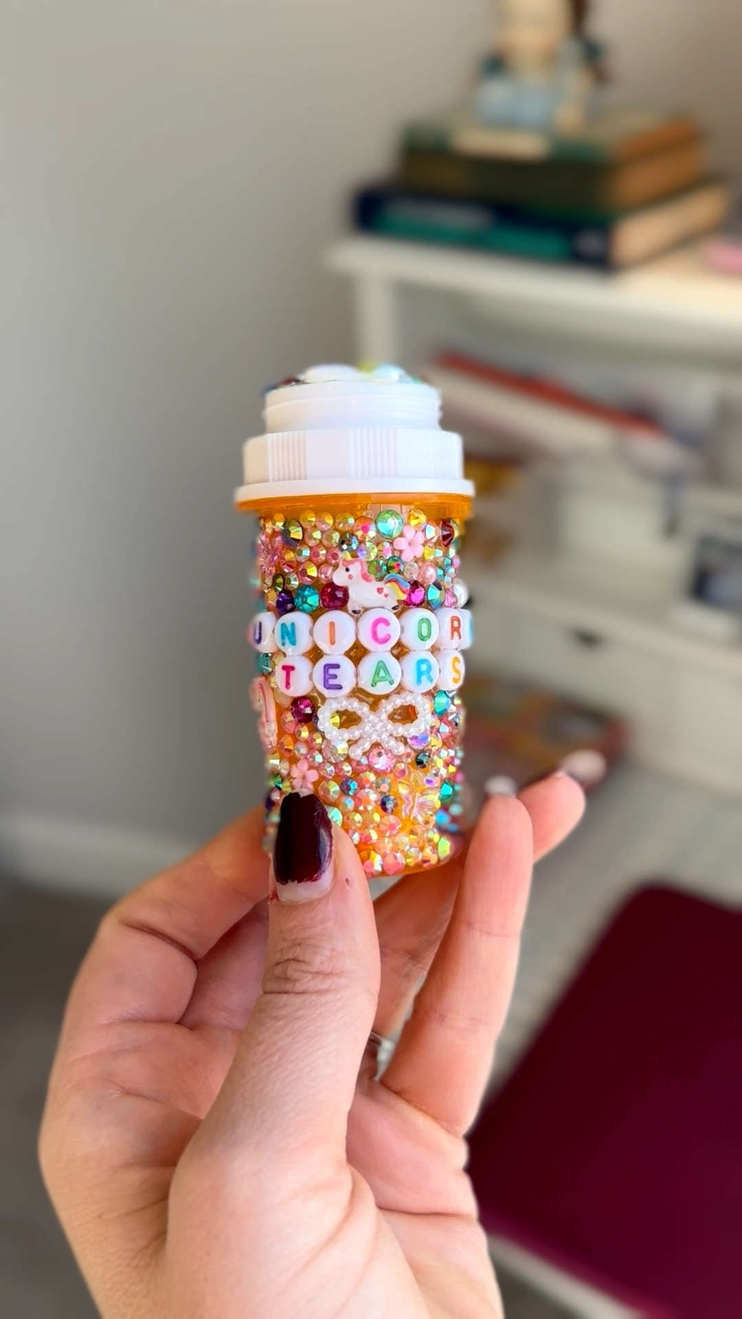 pill bottle but bedazzle it 🦄 💜 sweetest Etsy seller making custom bedazzled pill bottles - love! 

#LTKselfcare #LTKSaleAlert #LTKGiftGuide